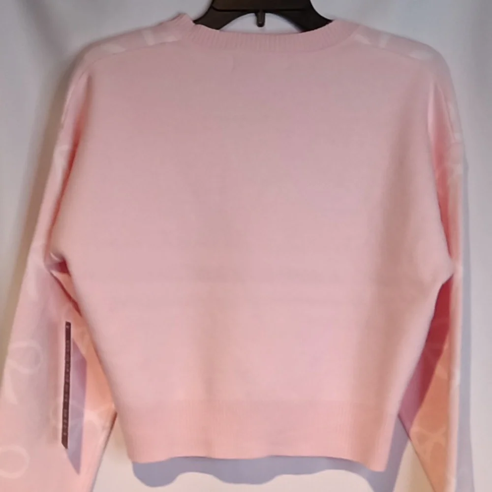 Madden Girl Pink 🩷 & White 🎀 Sweater
